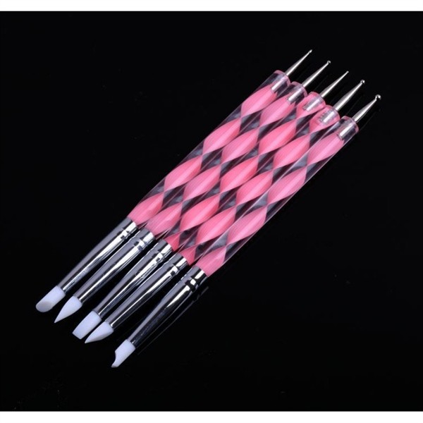 Cọ 2 đầu - 1 đầu chấm bi - 1 đầu silicon