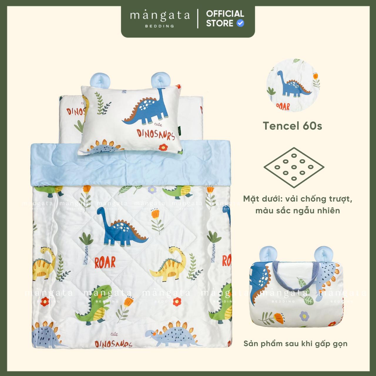 Mẫu Công viên khủng long - Bộ chăn gối gấp gọn đi học_thumbnail_1