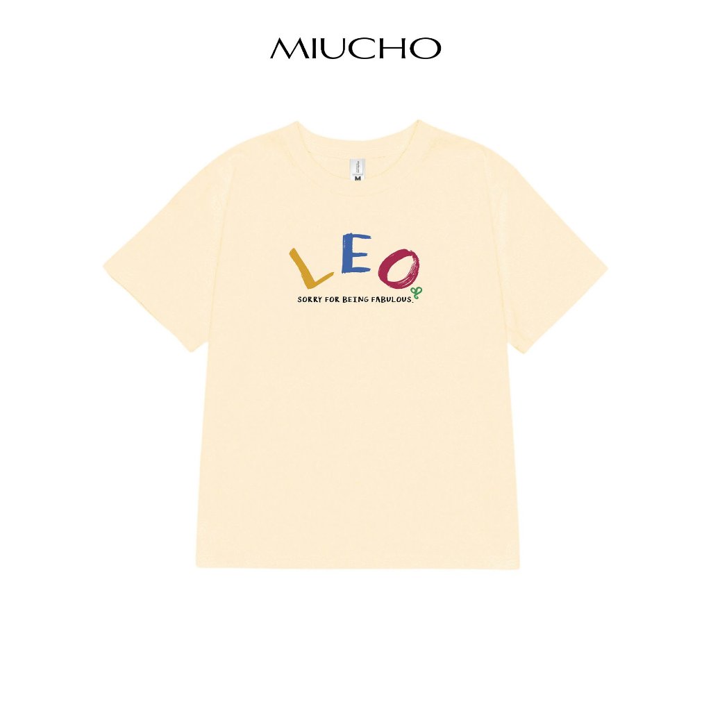 Áo baby tee ABD360 cung hoàng đạo Sư Tử LEO Miucho cotton cổ tròn in typography_thumbnail_1