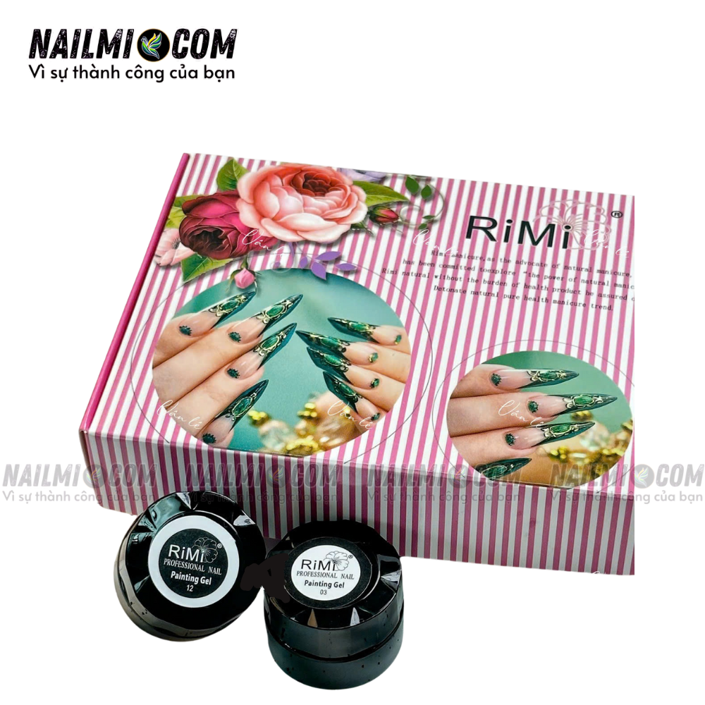 Gel vẽ móng - màu trắng - RiMi