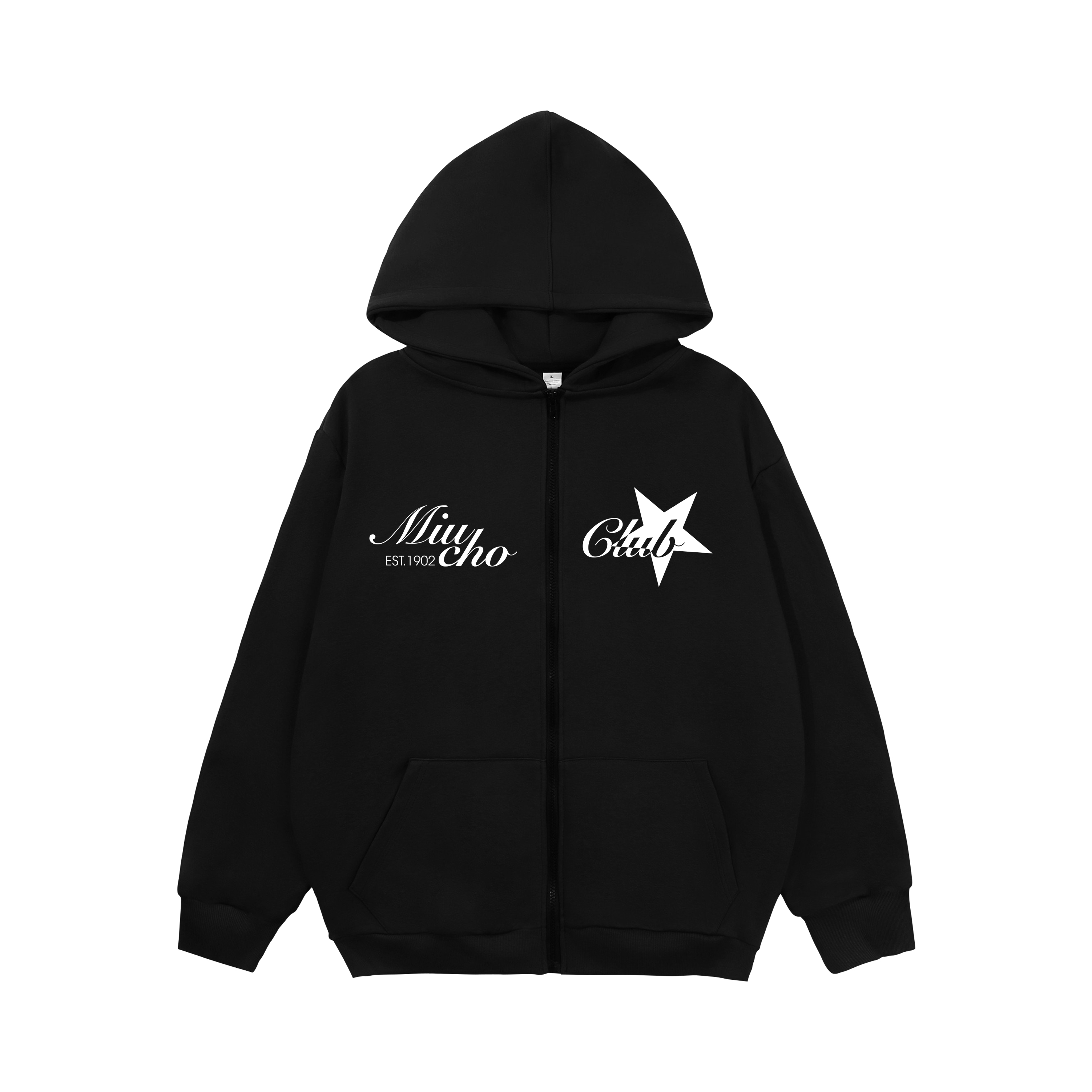Áo hoodie zip local brand HZD1587 Miucho vải nỉ chân cua dày dặn mủ rộng in typography_thumbnail_12
