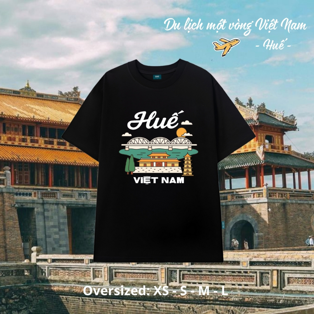 Áo Việt Nam du lịch Huế, Đà Nẵng... dáng oversize rộng cotton 250gsm - Local brand We Tee T027_thumbnail_16