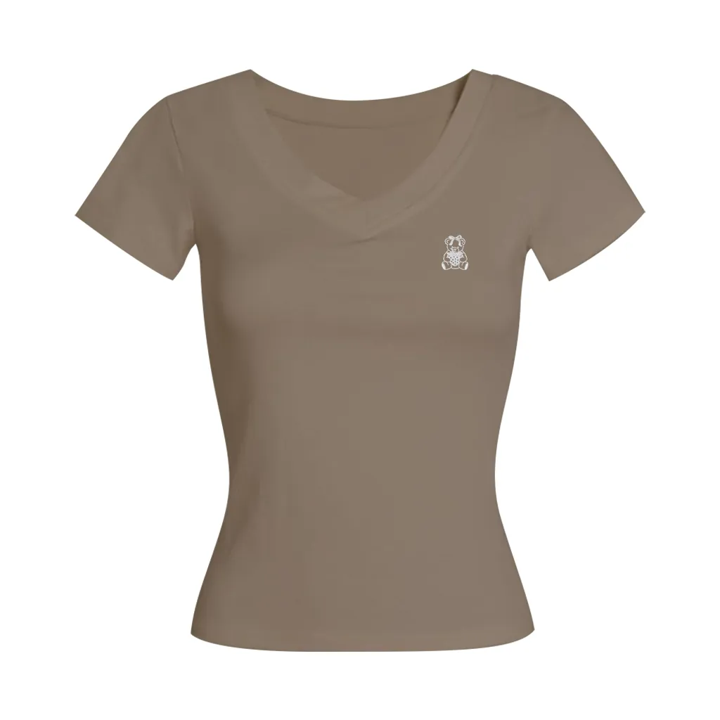 Áo thun ôm body cổ tim Miucho vải visco mềm mại thoáng mát cổ tròn nhiều màu đủ size in artwork 2721_thumbnail_11