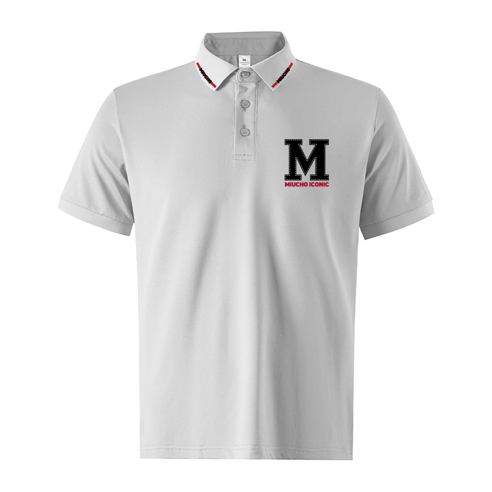 Áo polo cá sấu nam in basic PLCSD2426 Miucho Iconic chất liệu polyester bền nhẹ chống nhăn_thumbnail_10