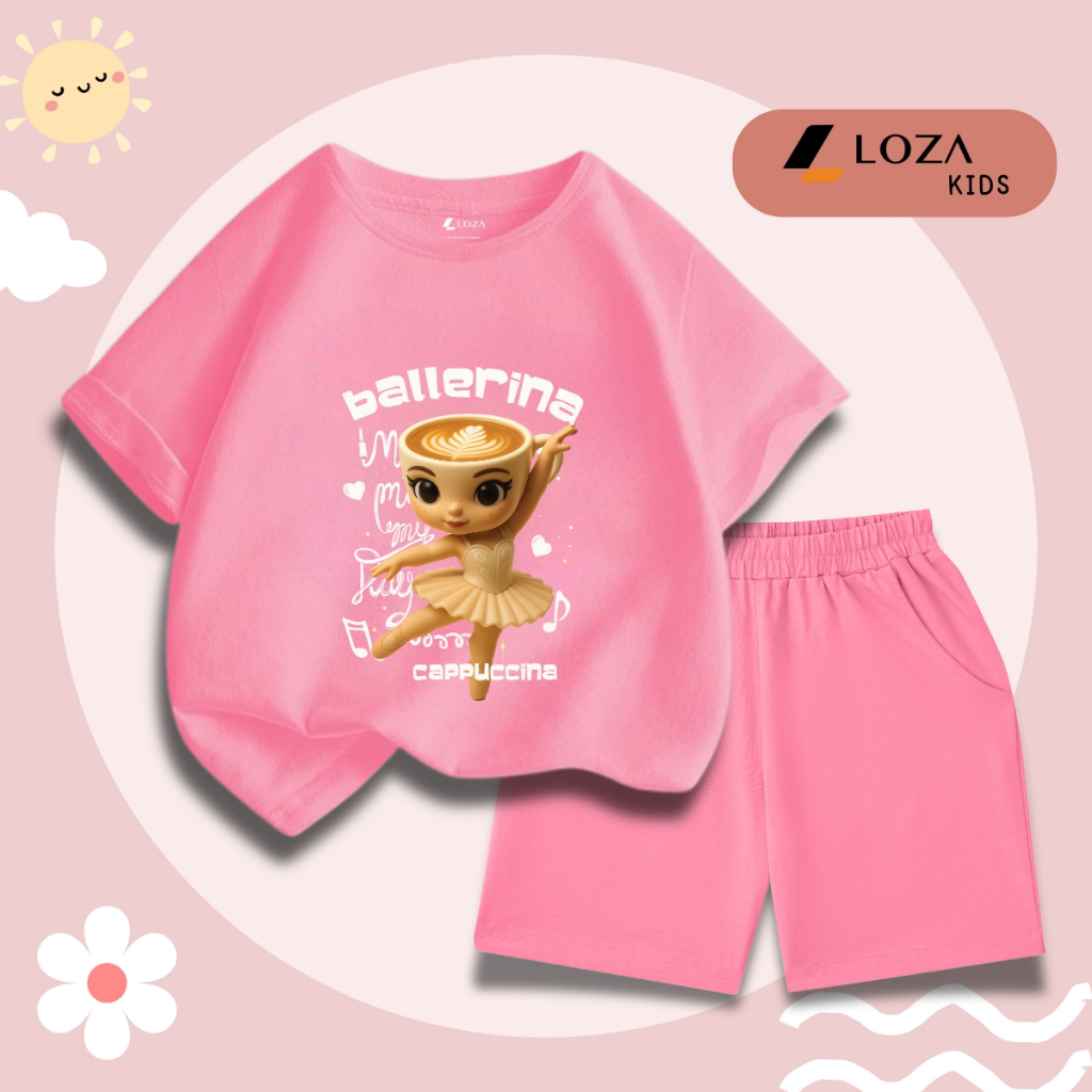 Bộ đồ bé gái in hình 'BALLERINA CAPPUCCINA' -  Loza Kids SB405_thumbnail_8