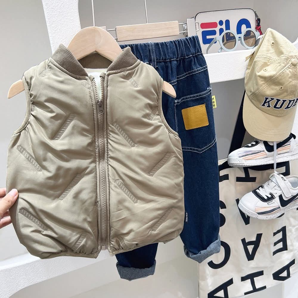 Áo gile phao trần bông trơn_thumbnail_2