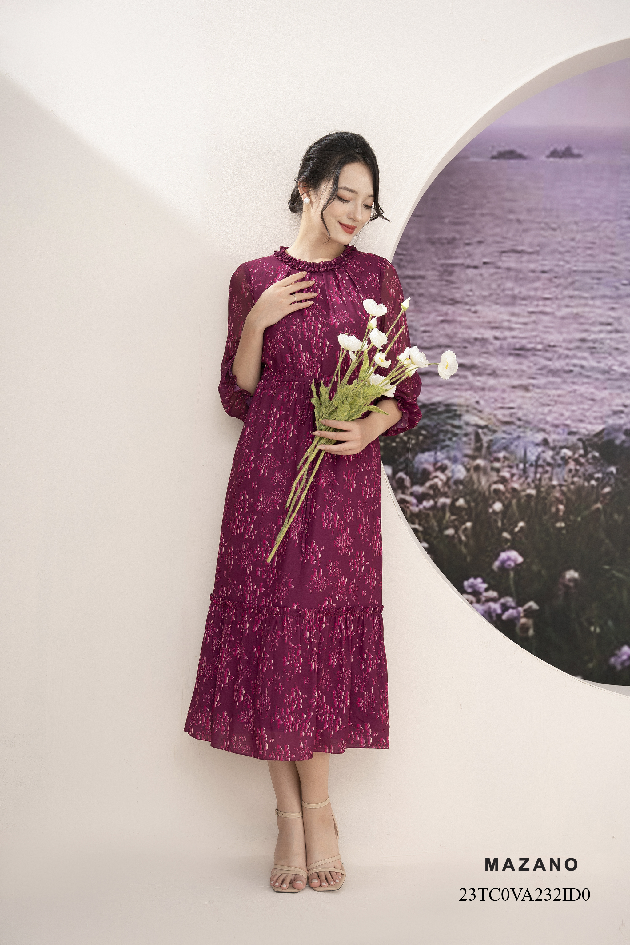 Đầm đỏ rút dây can bèo tầng_thumbnail_2