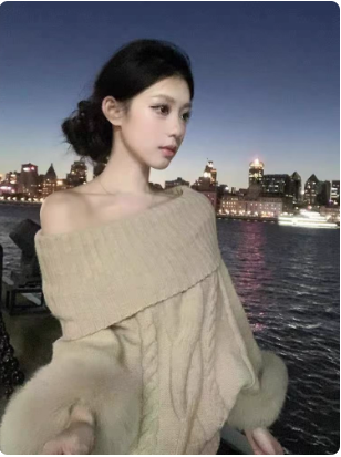 Áo len trễ vai tay lông sang chảnh_thumbnail_1