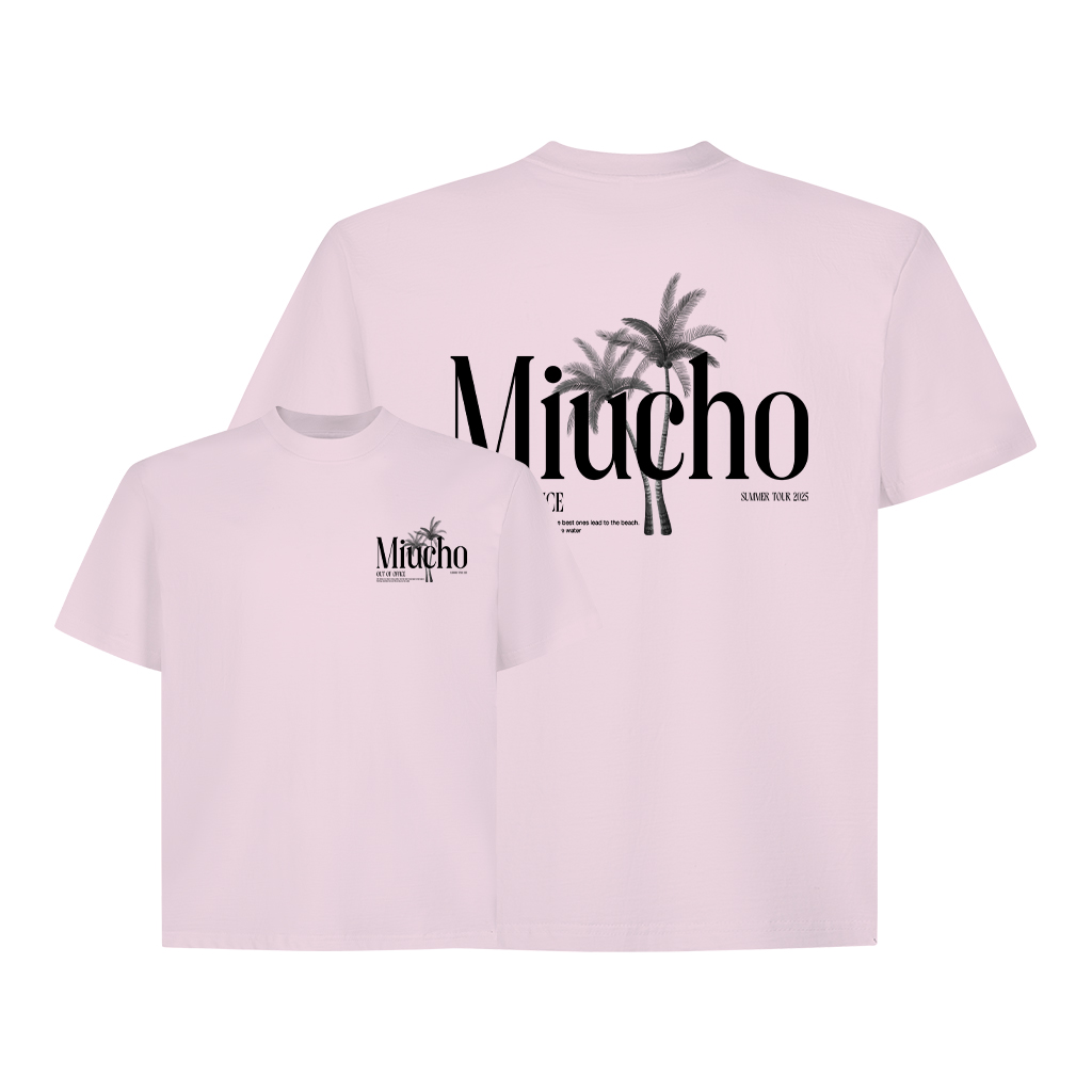 Áo phông nam form boxy hè biển 2188 Miucho Club cổ tròn vải cotton 2c 250gsm đứng form in mix_thumbnail_11