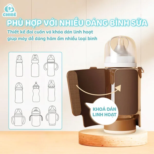 MÁY HÂM BÌNH SỮA DI ĐỘNG CHIBÉ WARM3 CB021_thumbnail_3
