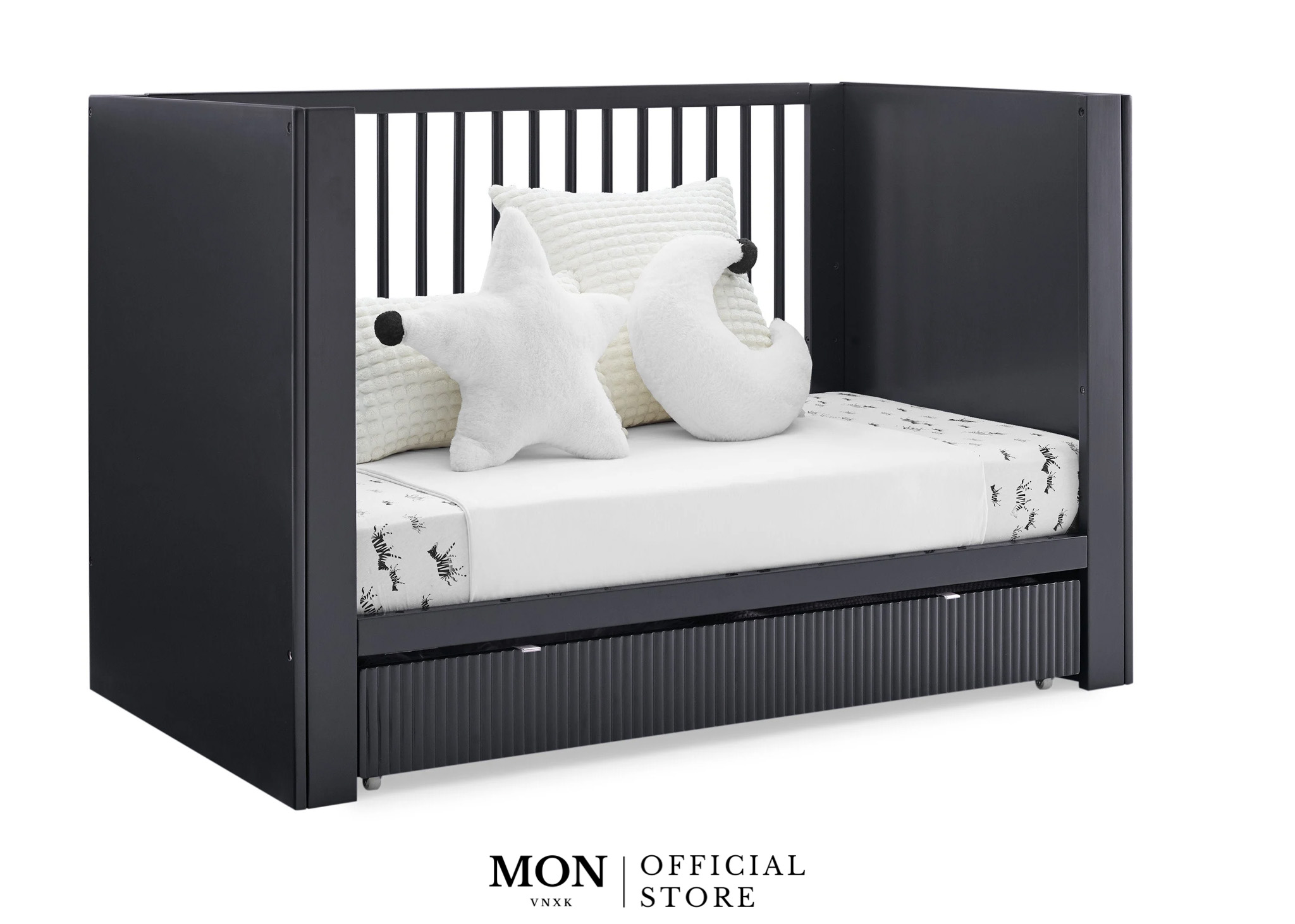 CŨI TRẺ EM DELTA CHILDREN CASSIE 4-IN-1 CONVERTIBLE CRIB MÀU ĐEN( Xước nhẹ)_thumbnail_2