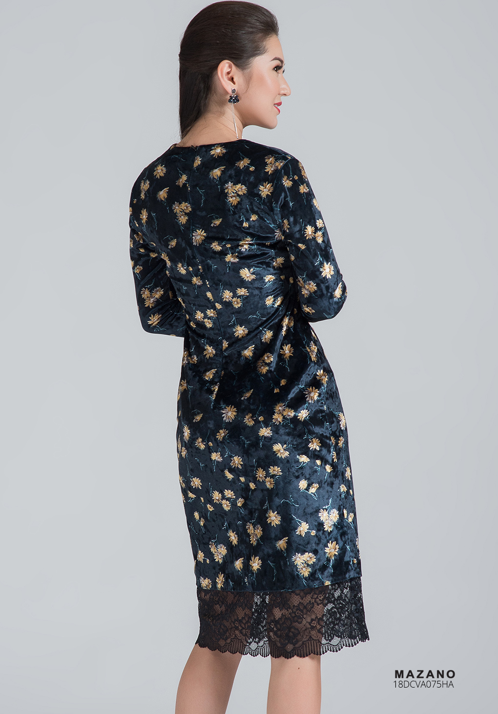 Váy nhung họa tiết phối ren_thumbnail_2