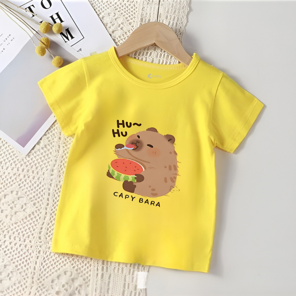 Áo thun trẻ em in hình Capybara - Loza Kids G0201_thumbnail_7