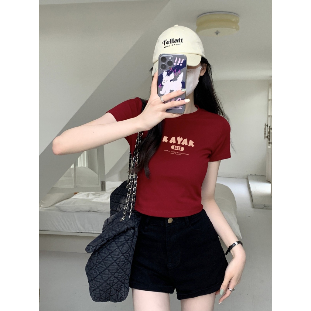 [Form Ôm] Áo croptop nữ dáng ôm in hình thời trang phong cách Hàn Quốc - Áo baby tee Loza G0080_thumbnail_5