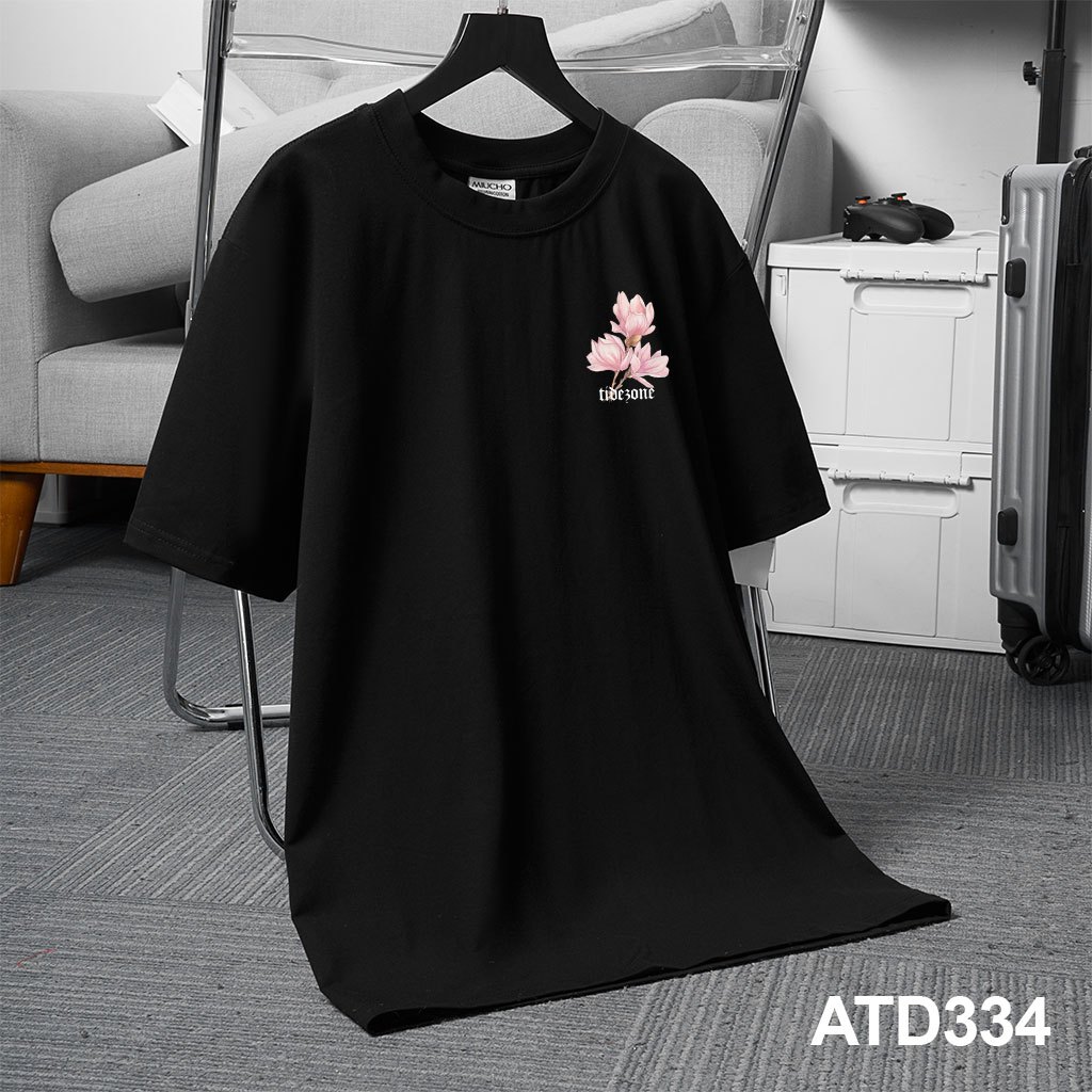 Áo thun nam form rộng ATD334 Miucho Iconic cotton cổ tròn in graphic_thumbnail_6