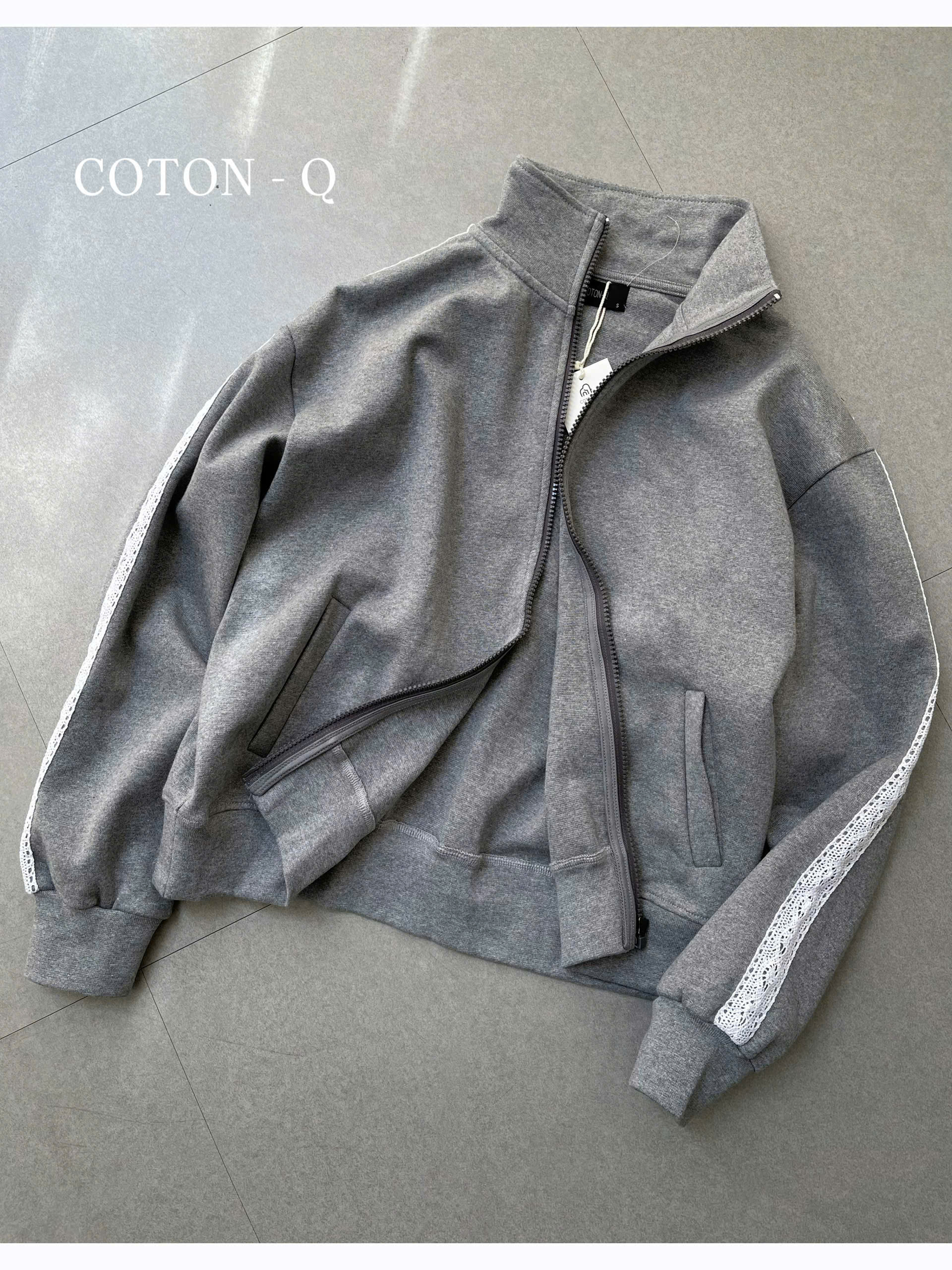 Áo khoác bomber phối sọc ren ( ĐEN )_thumbnail_4