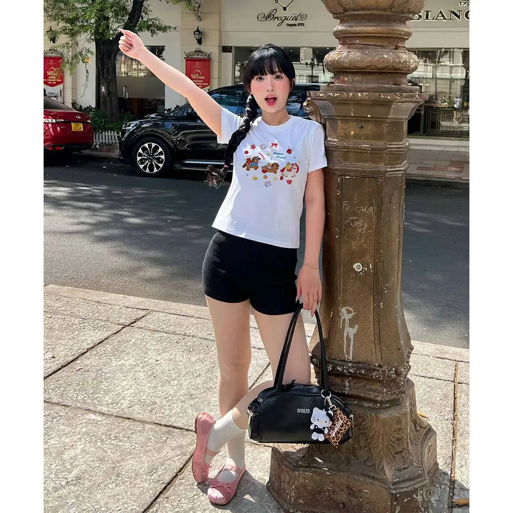 Áo thun baby tee Tết Bính Ngọ Miucho vải cotton thoáng mát dày dặn cổ tròn in mix 2923_thumbnail_5