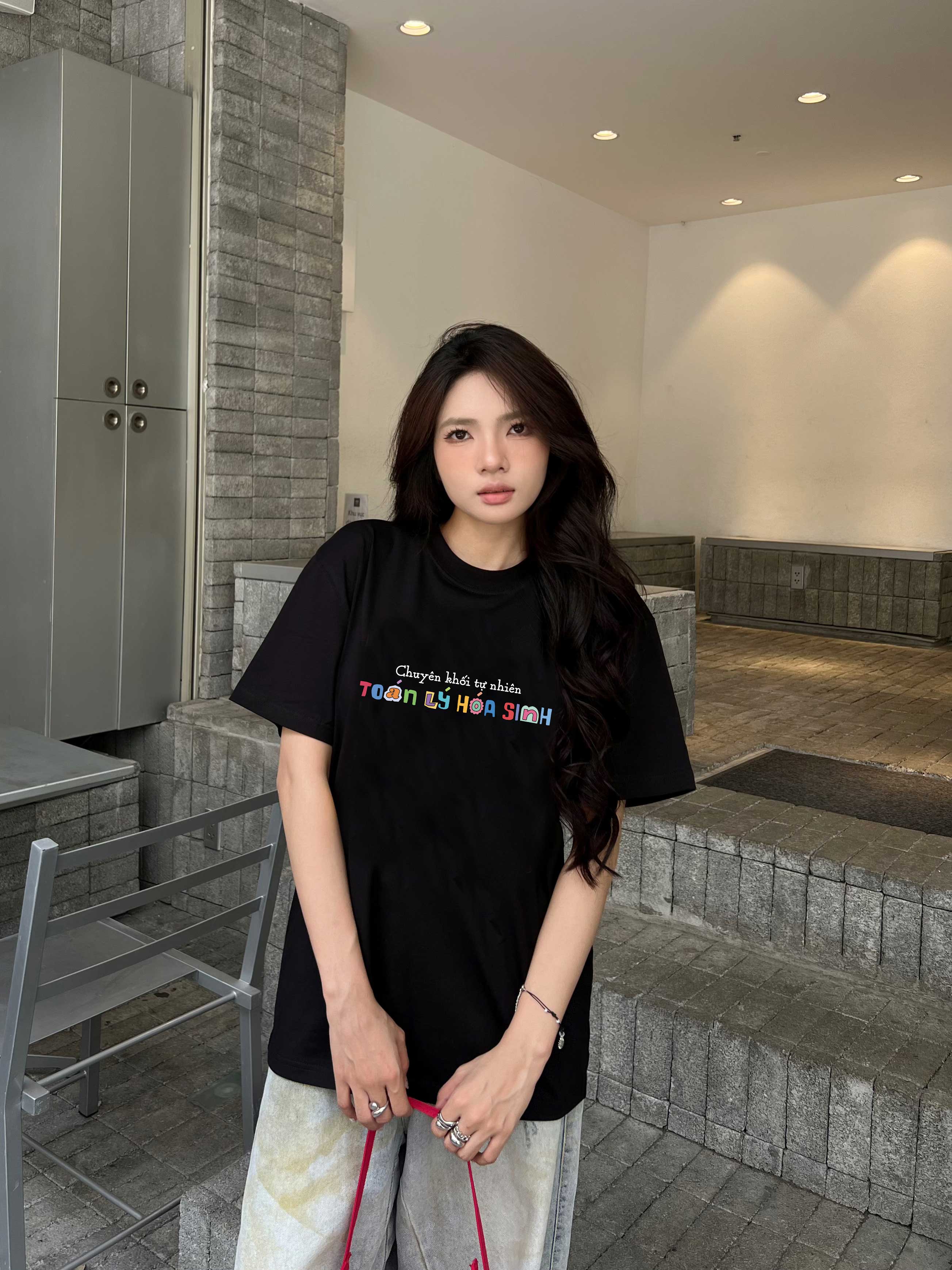 Áo thun form rộng in chữ dễ thương ATD2398 Miucho chất vải cotton cao cấp thoáng mát in Typography_thumbnail_2