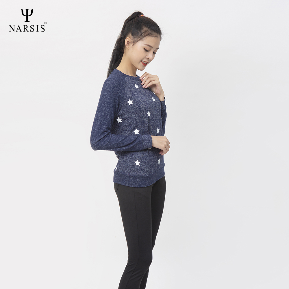ÁO THU ĐÔNG NỮ L0026 NARSIS VẢI LEN COTTON ẤM ÁP, THOÁNG MÁT, GIỮ ẤM TỐT, MỀM MẠI_thumbnail_0