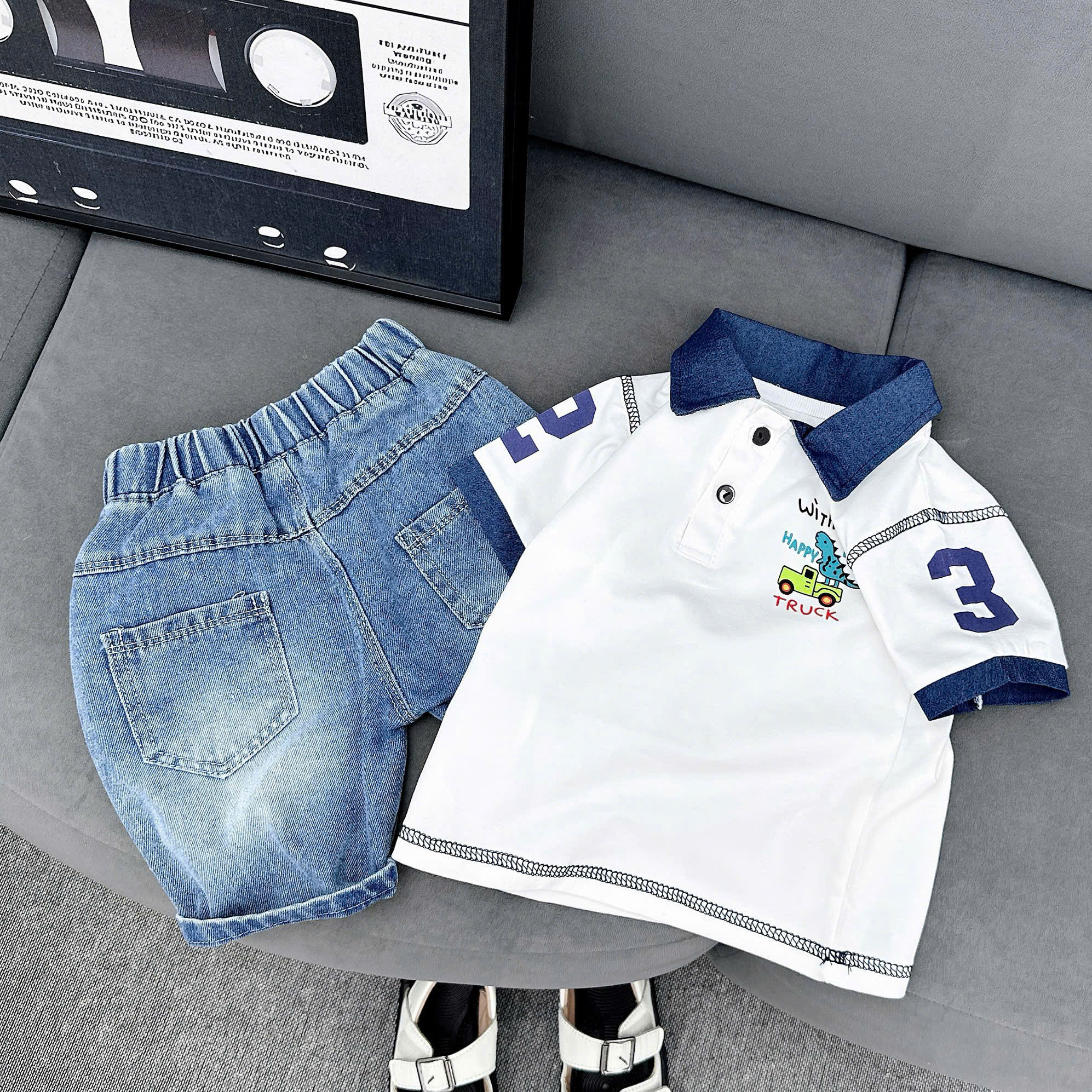 Q02 BỘ POLO KHỦNG LONG CỔ BÒ TRUCK- A116.822
