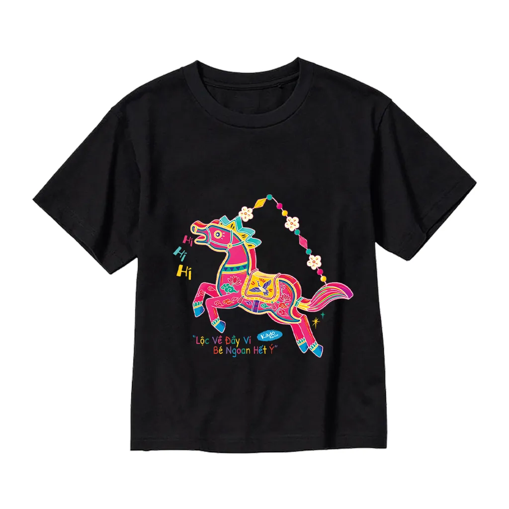 Áo thun cho bé gái Kado vải cotton thoáng mát mềm mại thoải mái Tuổi Ngọ in mix 2859_thumbnail_12