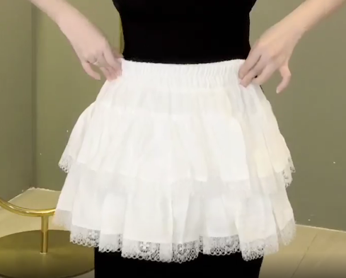 Chân Váy Xoè Viền Ren 2 Tầng QC_thumbnail_2