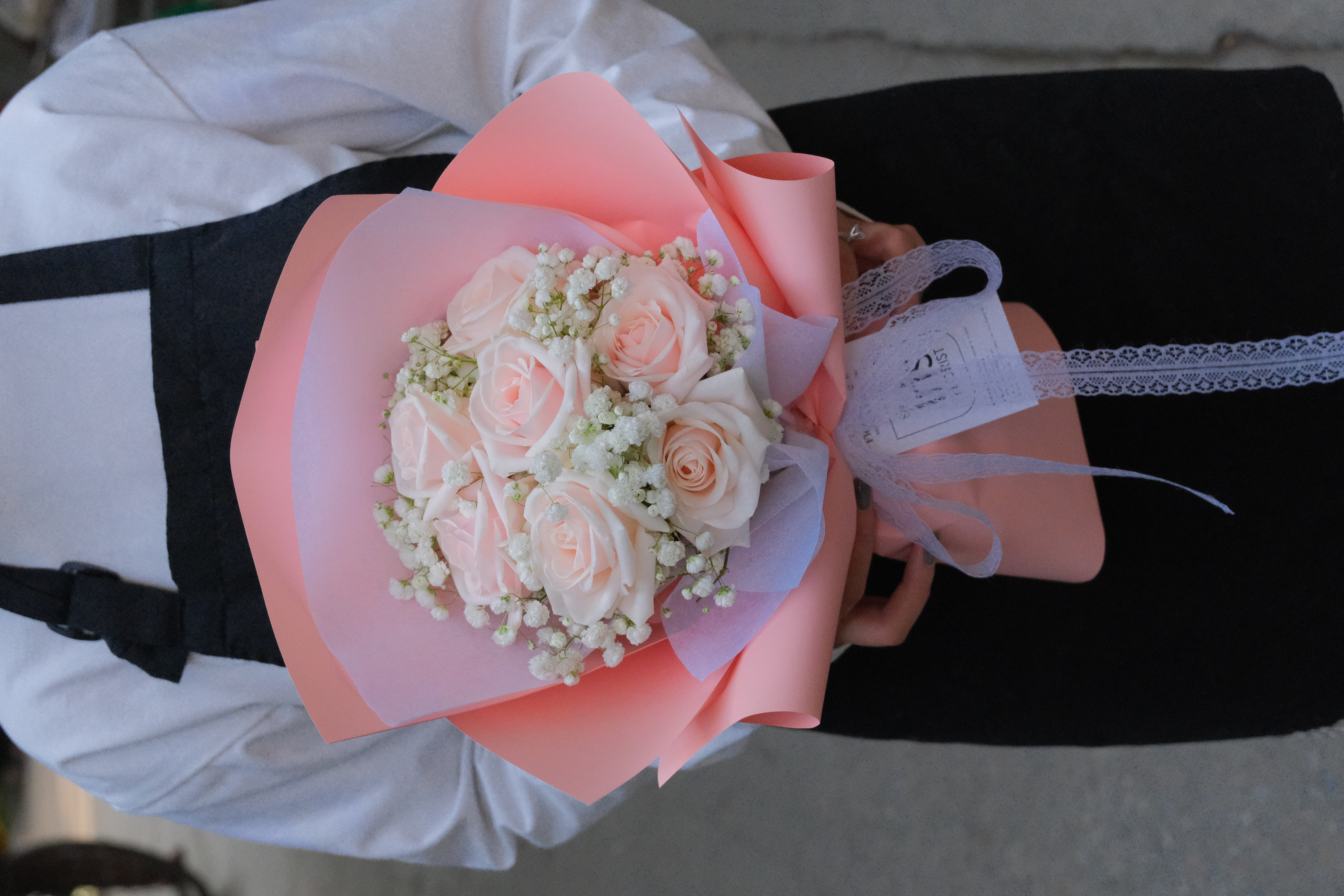 Bó kem dâu mix baby - Size S