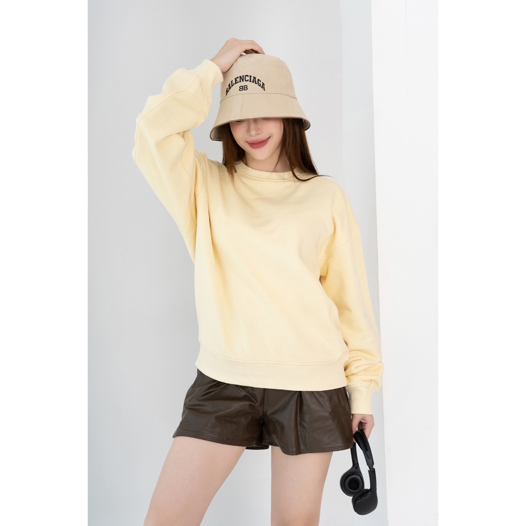 Áo sweater nữ dáng rộng dày - Áo nỉ thu đông unisex local brand -  Loza G0089_thumbnail_22