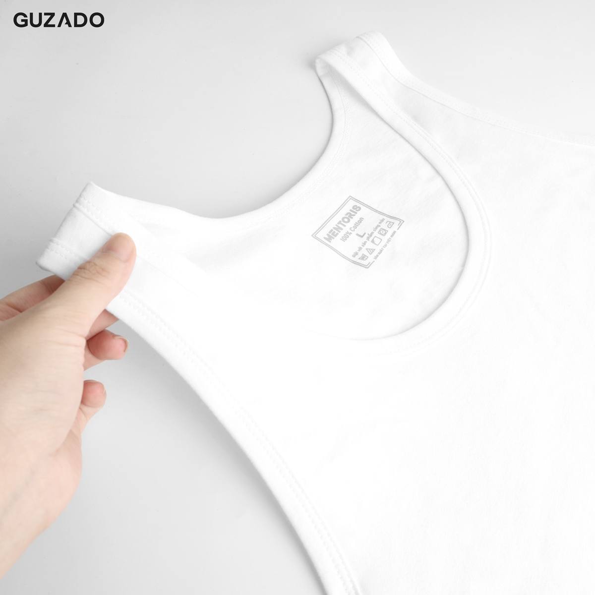 Áo ba lỗ nam GUZADO chất cotton 100% co giãn thấm hút tiêu chuẩn GTT08_thumbnail_6