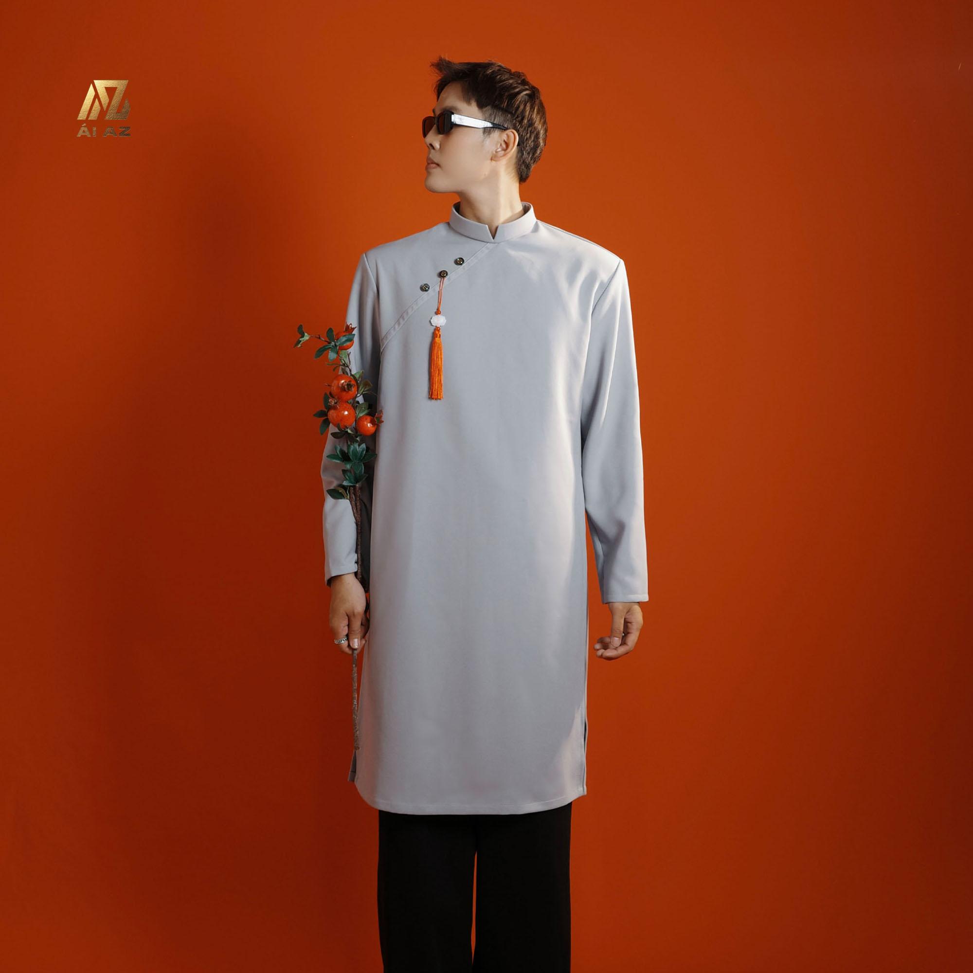 Áo Dài Nam Cách Tân Vài Cotton Hàn-Mặc Tết, Chụp Ảnh KT01_thumbnail_6