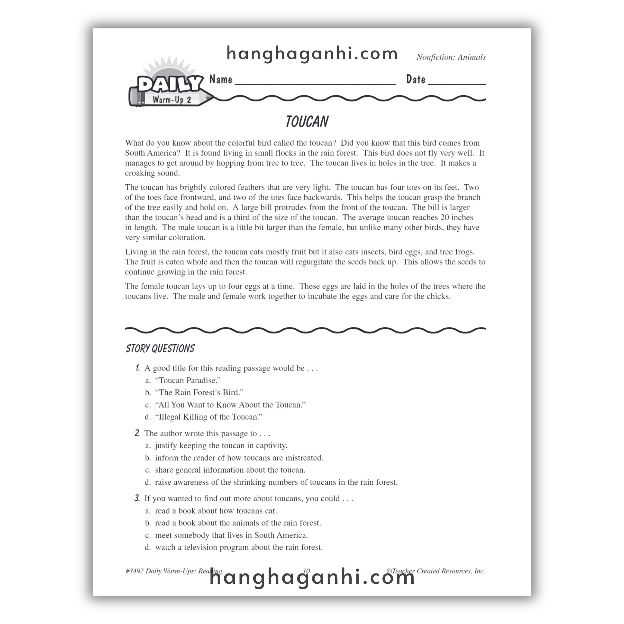 Sách Daily Warm Ups Reading Grade 6_thumbnail_11