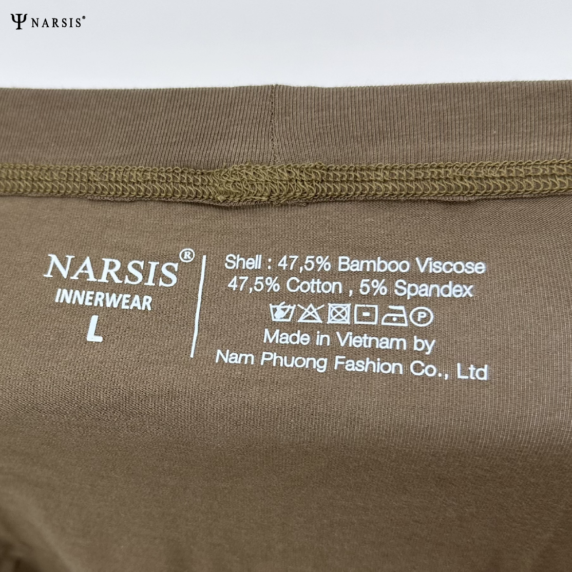 Quần lót đùi nam Narsis F23008 chất cotton spandex, đàn hồi tốt, chống nhăn._thumbnail_2