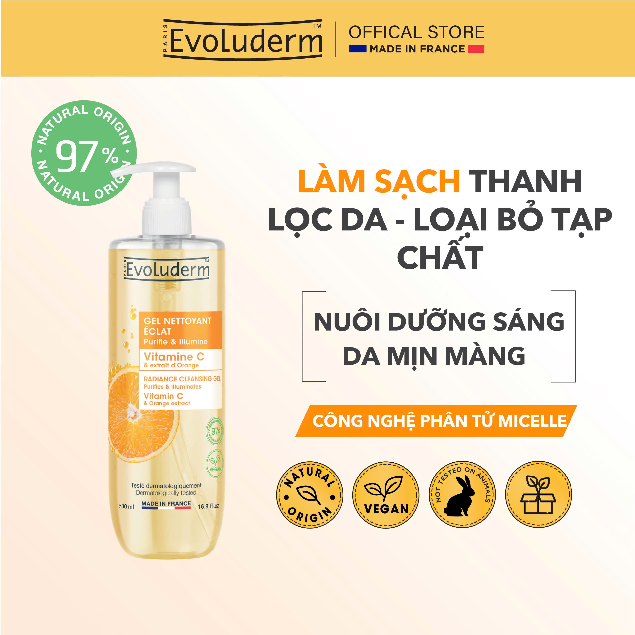 Gel Rửa Mặt  Evoluderm