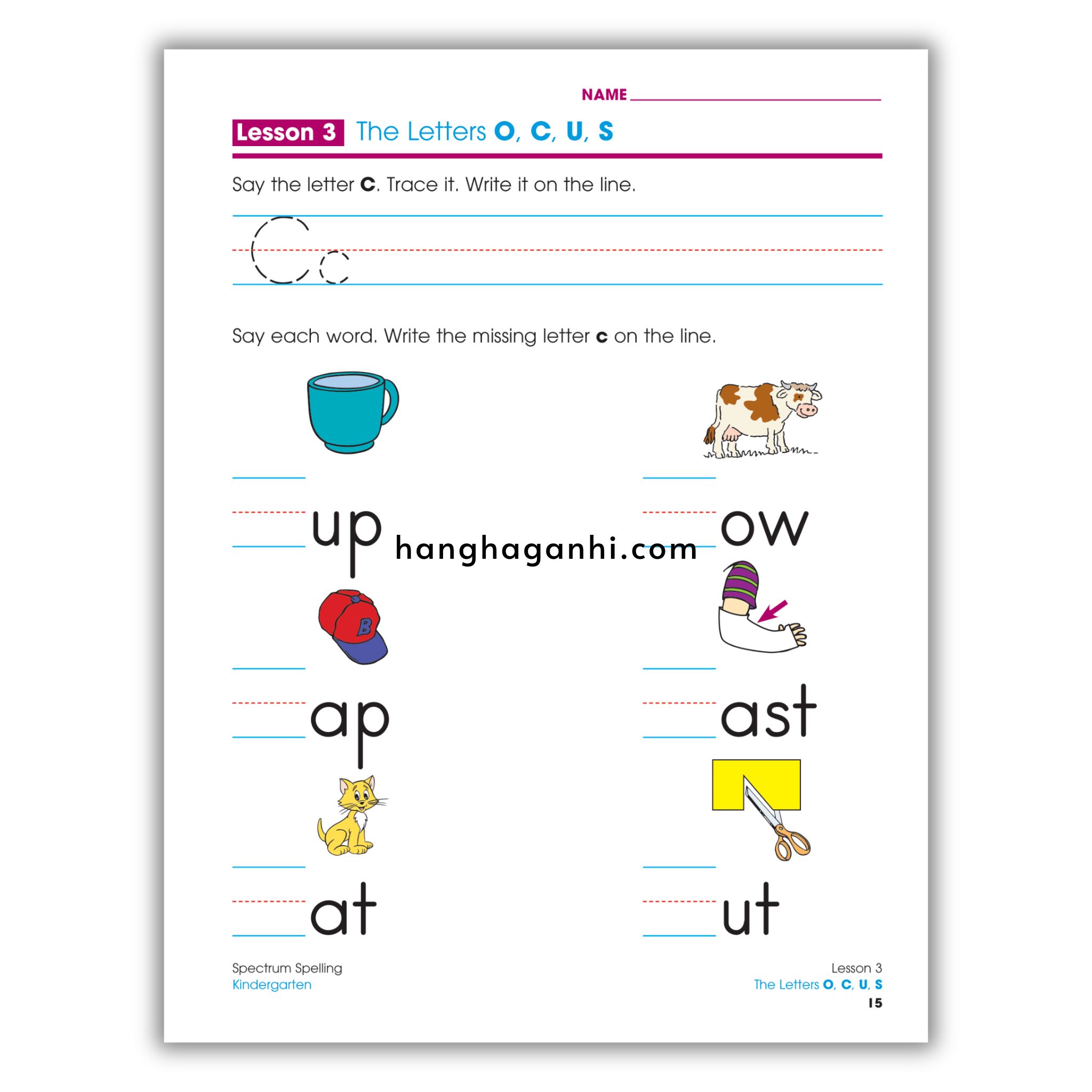 Sách Spectrum Spelling Workbook Grade K_thumbnail_9