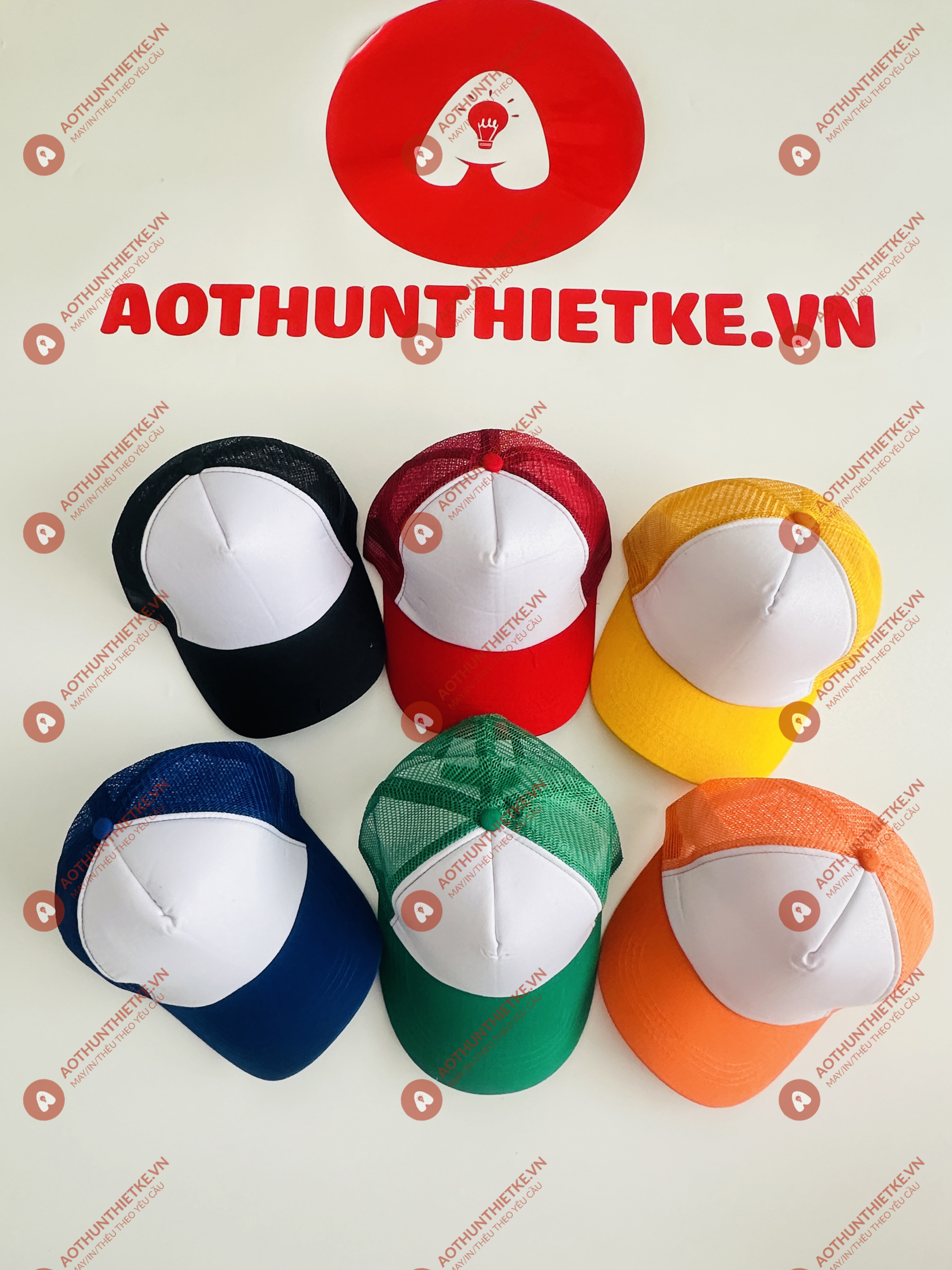 Bảng Màu Nón Kết Kaki Phối Lưới