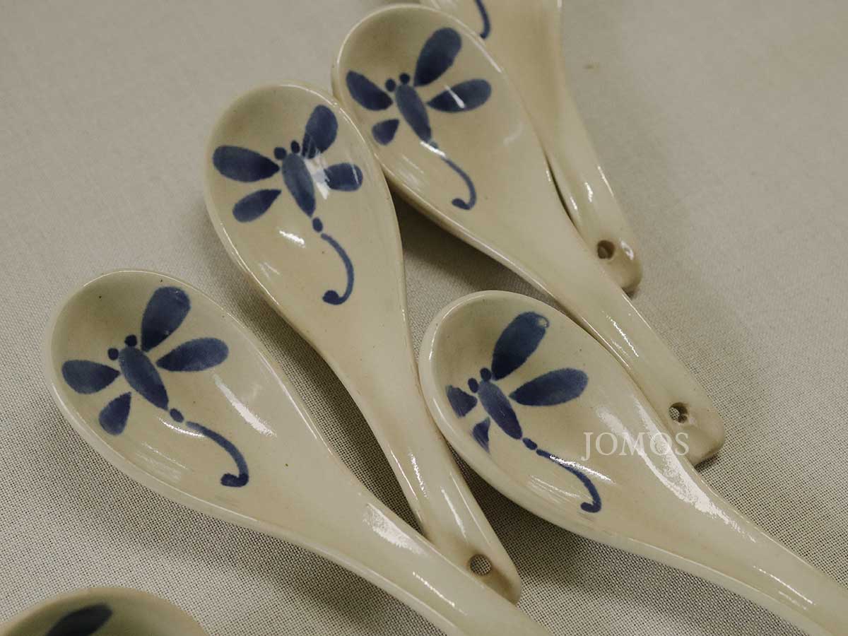Muỗng gốm chuồn chuồn J000364