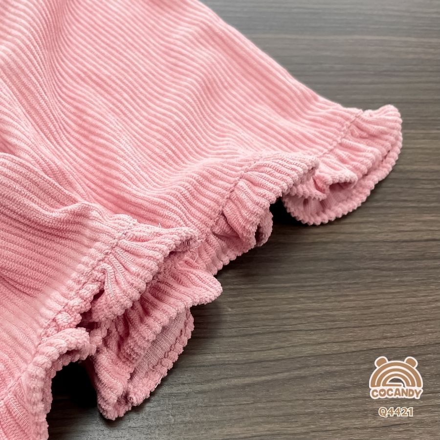 Quần dài nhung HỒNG gấu bèo túi nơ_thumbnail_4