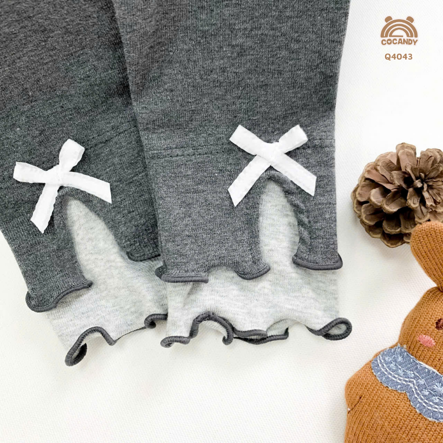 Quần dài legging XANH phối TRẮNG gấu sóng nơ_thumbnail_4