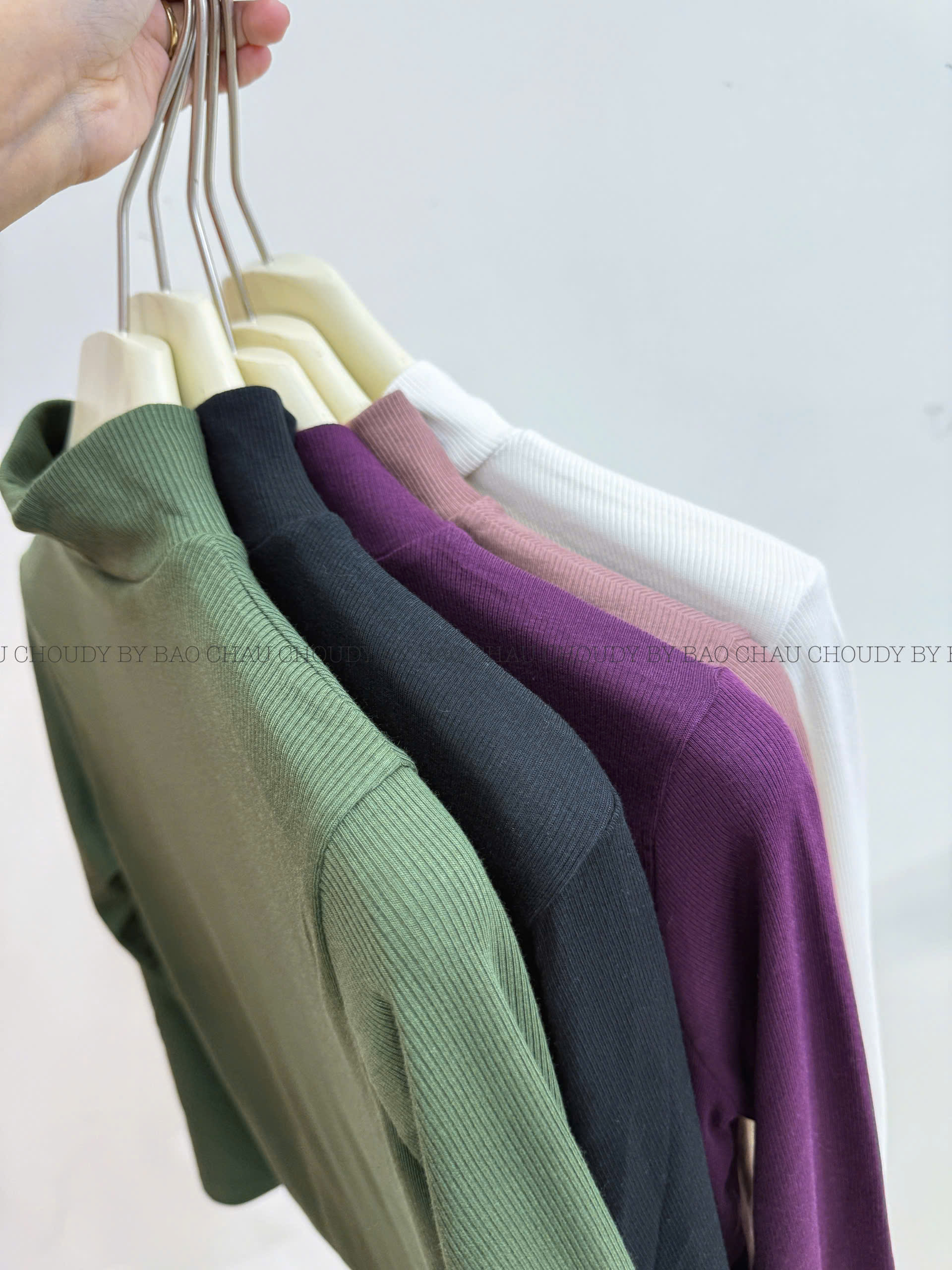 SALE A757 ÁO THUN CỔ LỌ 5 MÀU_thumbnail_2