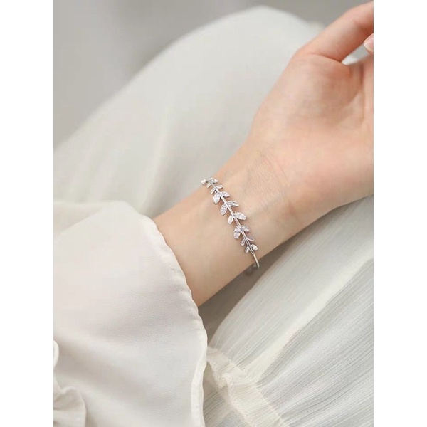 LT83 - Lắc tay nguyệt quế dây rút xi kim (Bạc or Xi vàng)_thumbnail_2