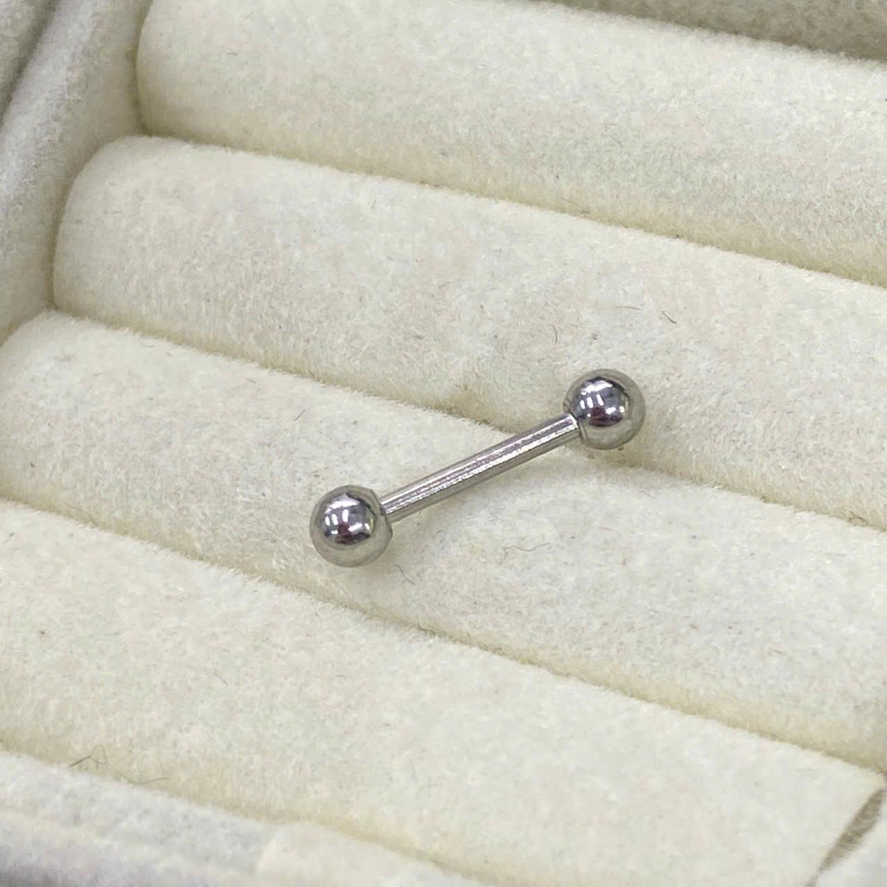 Khuyên bi cơ bản 2 đầu bi vặn ren ngoài titan (thân 6, bi 5)._thumbnail_1