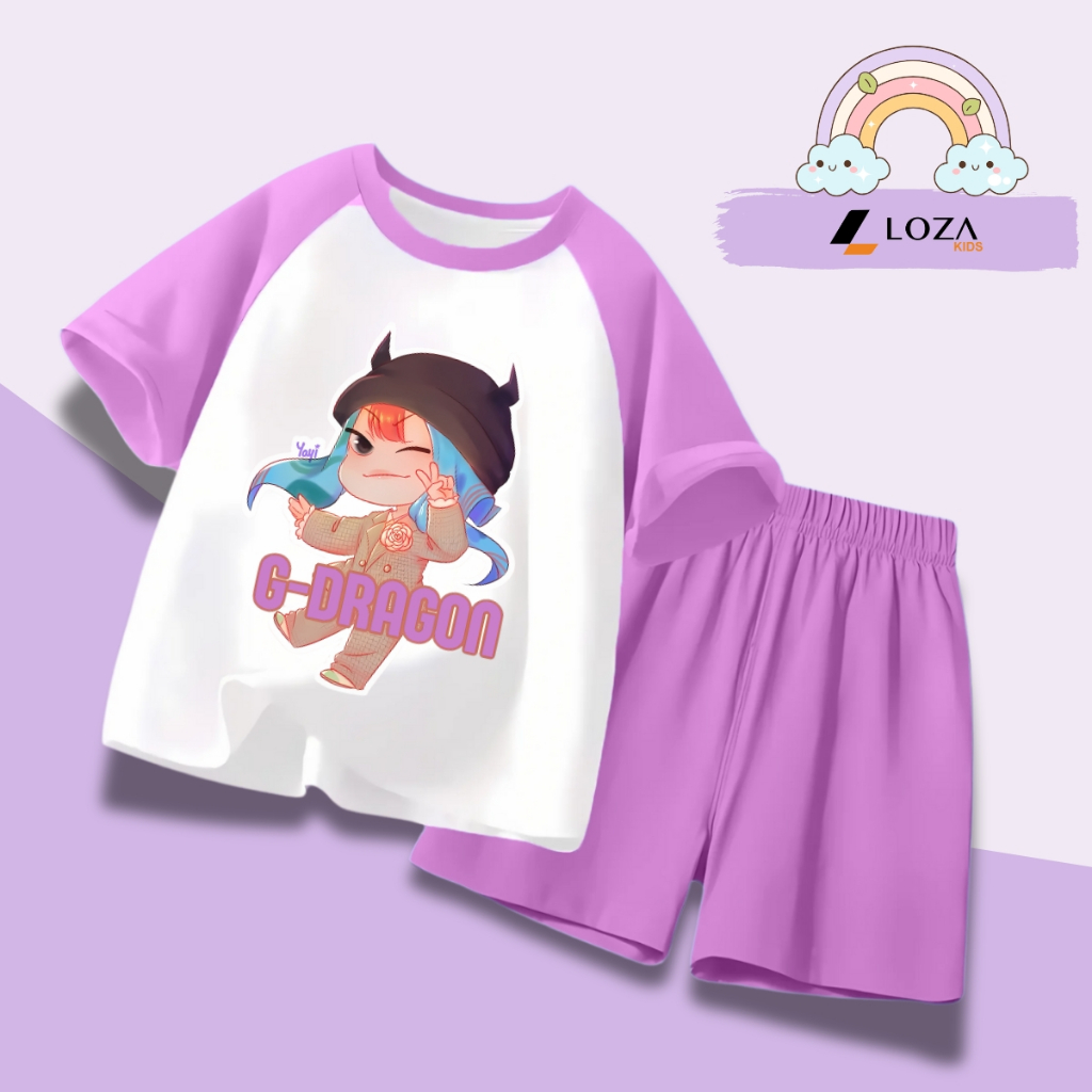 Bộ đồ trẻ em in hình 'G-DRAGON' chibi - Loza Kids FB364_thumbnail_4