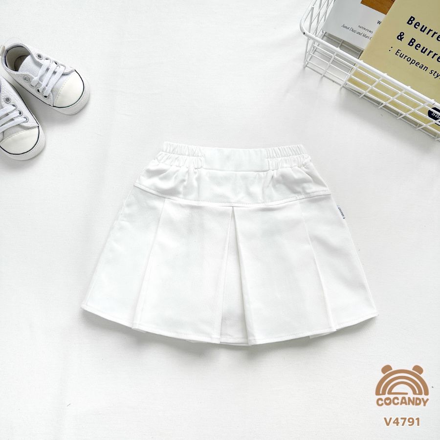 Chân váy TRẮNG xếp ly phối nơ_thumbnail_2