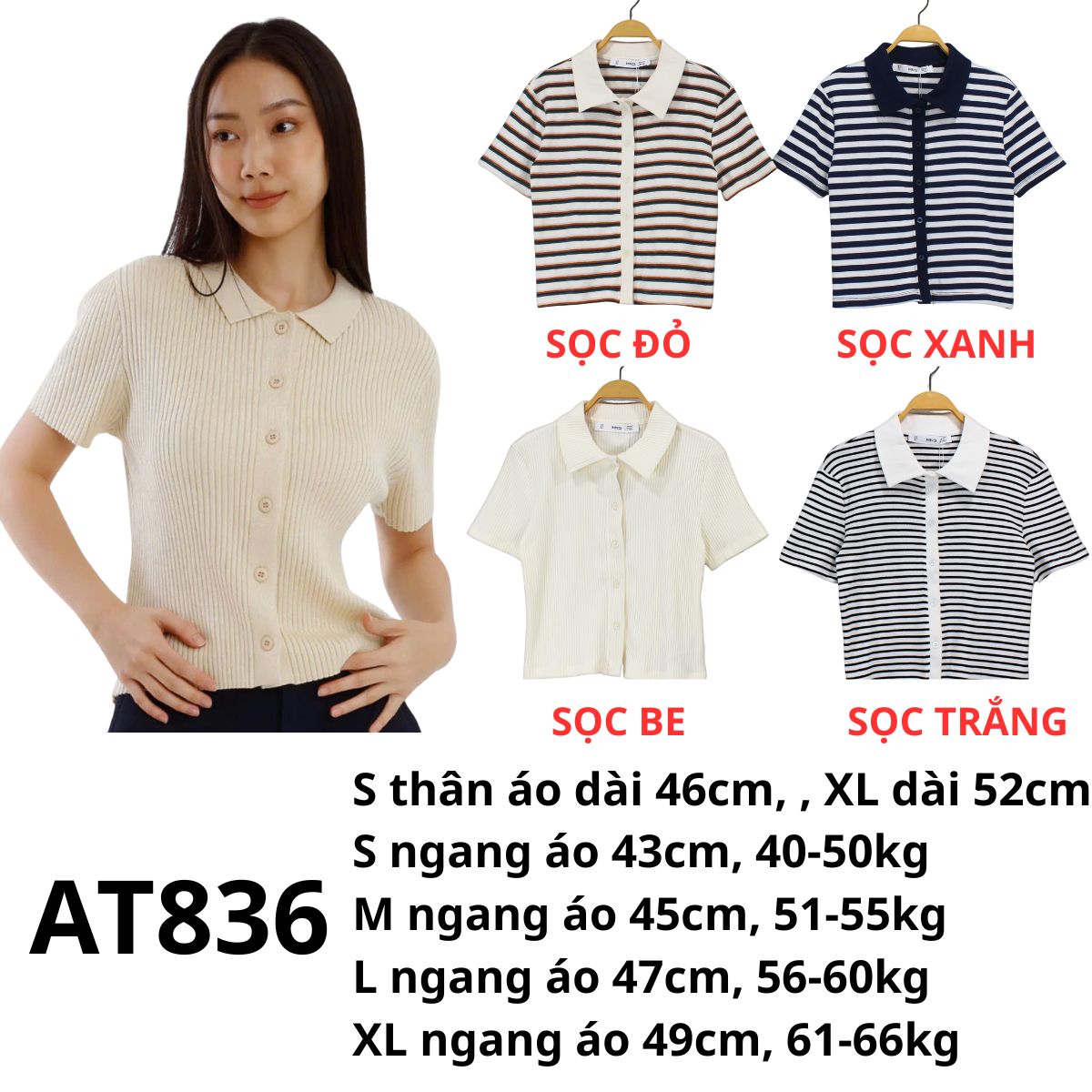 AT836-Áo thun polo Uni