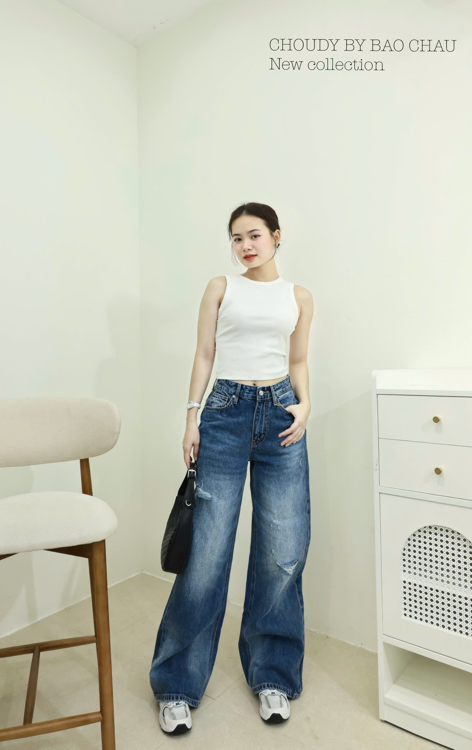 Q300 QUẦN JEAN SUÔNG