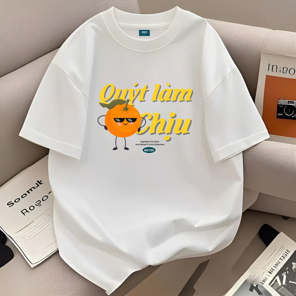 Áo phông oversize "BST Trái Cây" unisex nam nữ cotton 250gsm local brand We Tee - T034 T034
