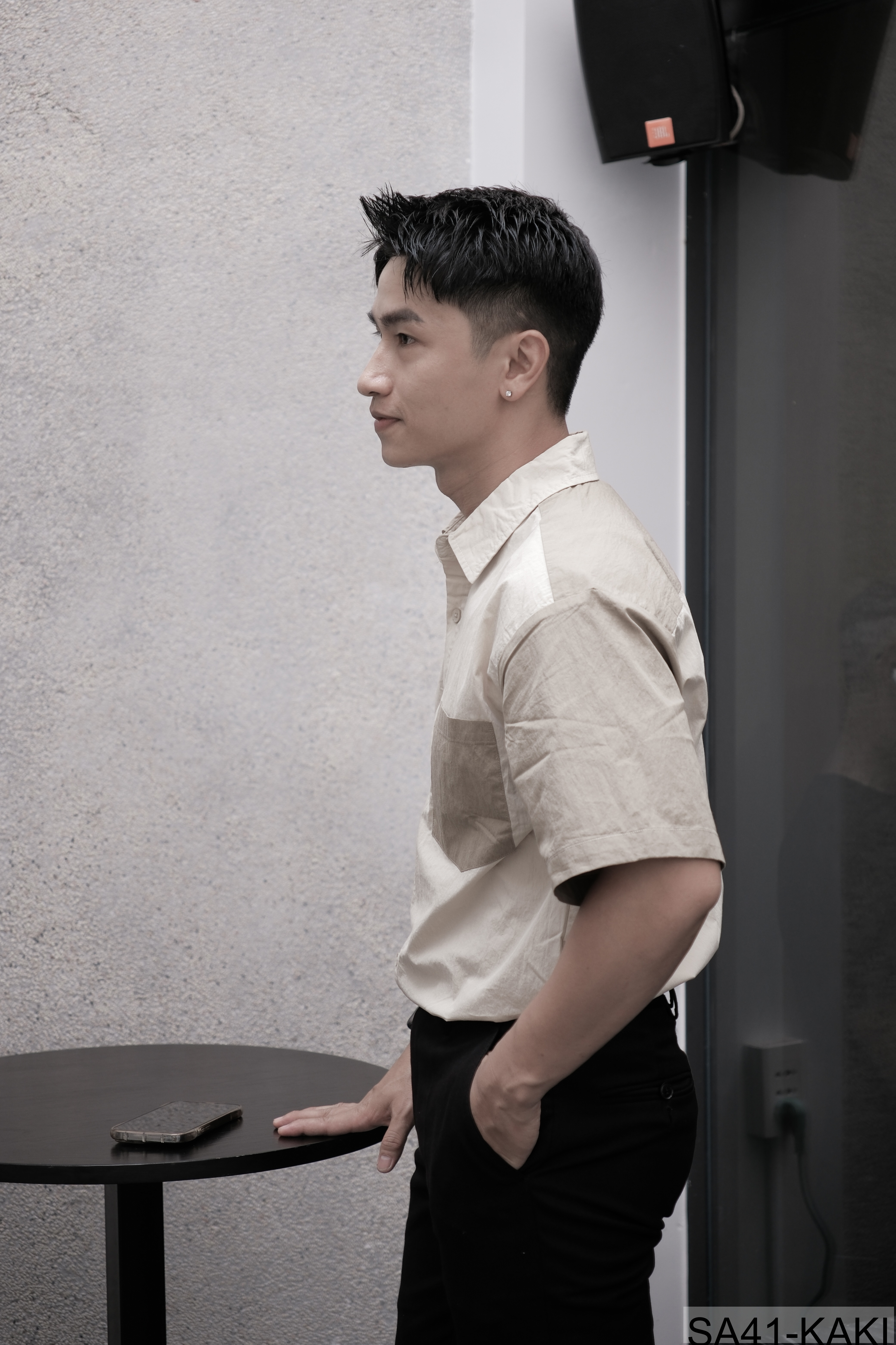 SA41 - Áo sơ mi nam tay ngắn phối màu phong cách Hàn Quốc, chất cotton thoáng mát_thumbnail_11