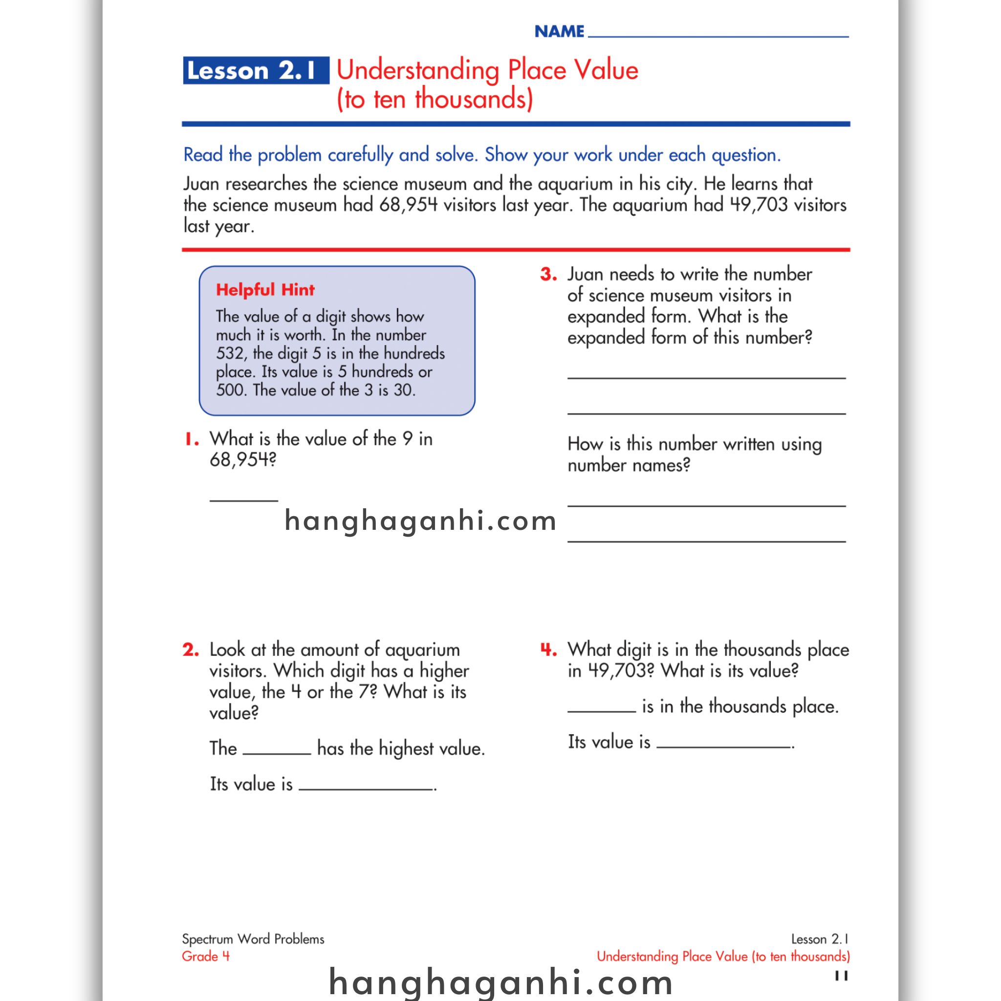 Sách Spectrum Word Problems Workbook Grade 4_thumbnail_12