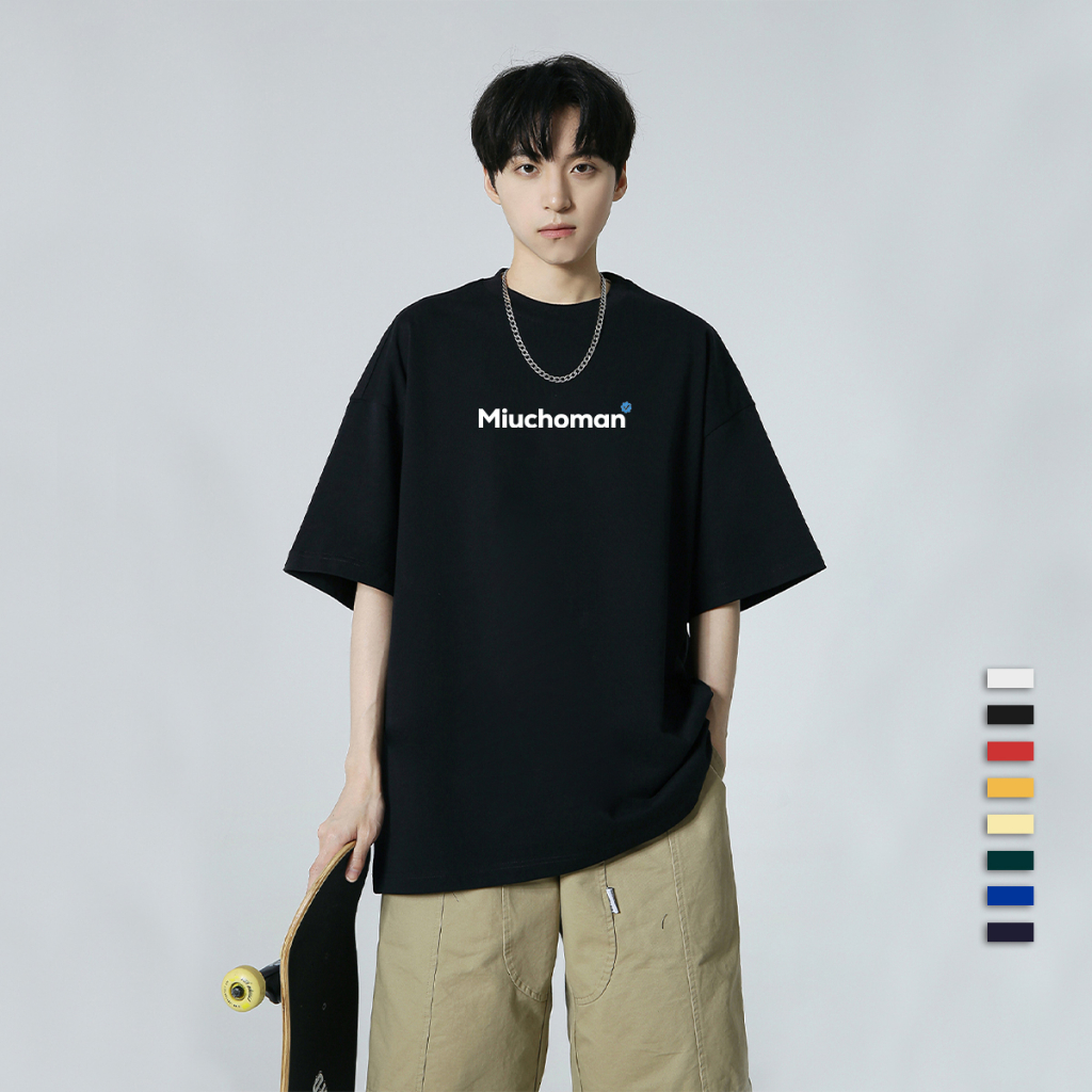 Áo thun nam form rộng ATD269 Miucho Man cotton cổ tròn in basic_thumbnail_2