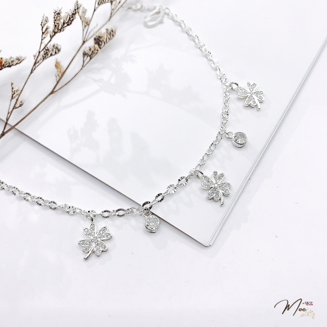 LT444 - Lắc tay cỏ 4 lá trái tim pha lê_thumbnail_1